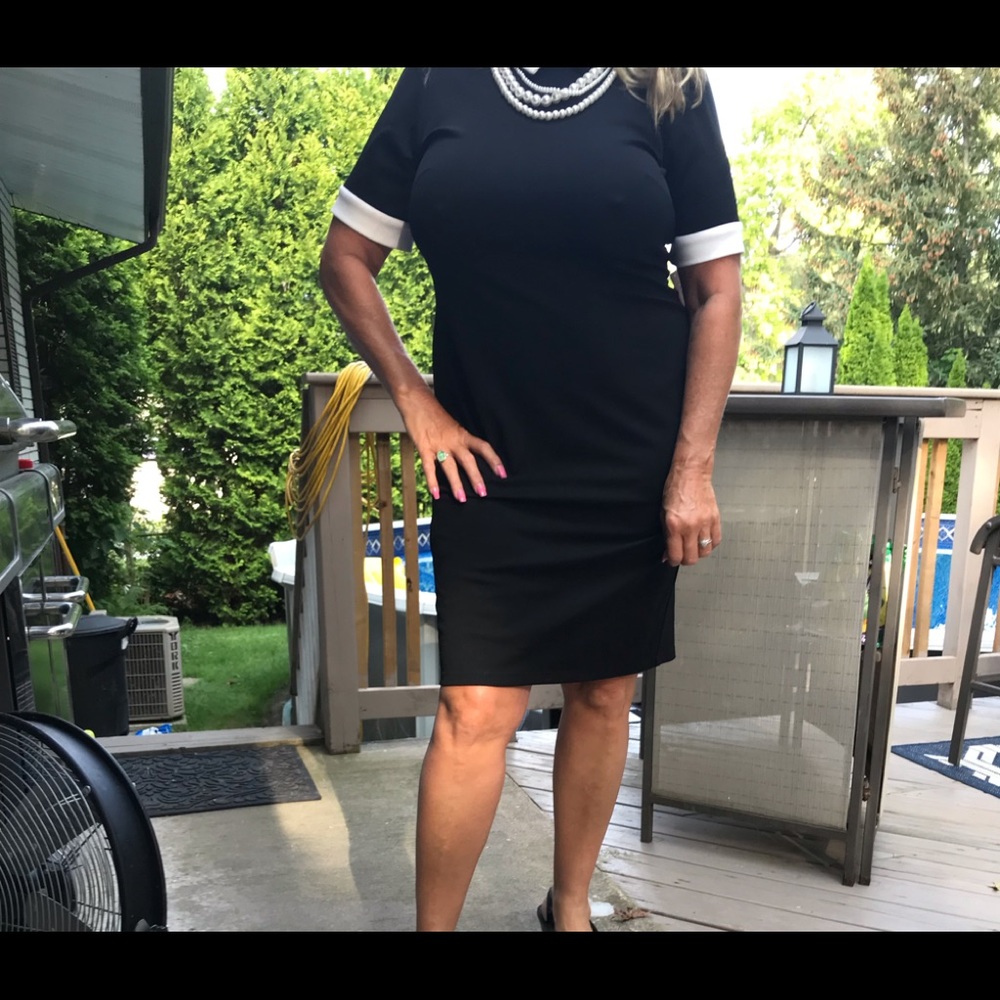 Never worn Shelby and Palmer size 14 black dress